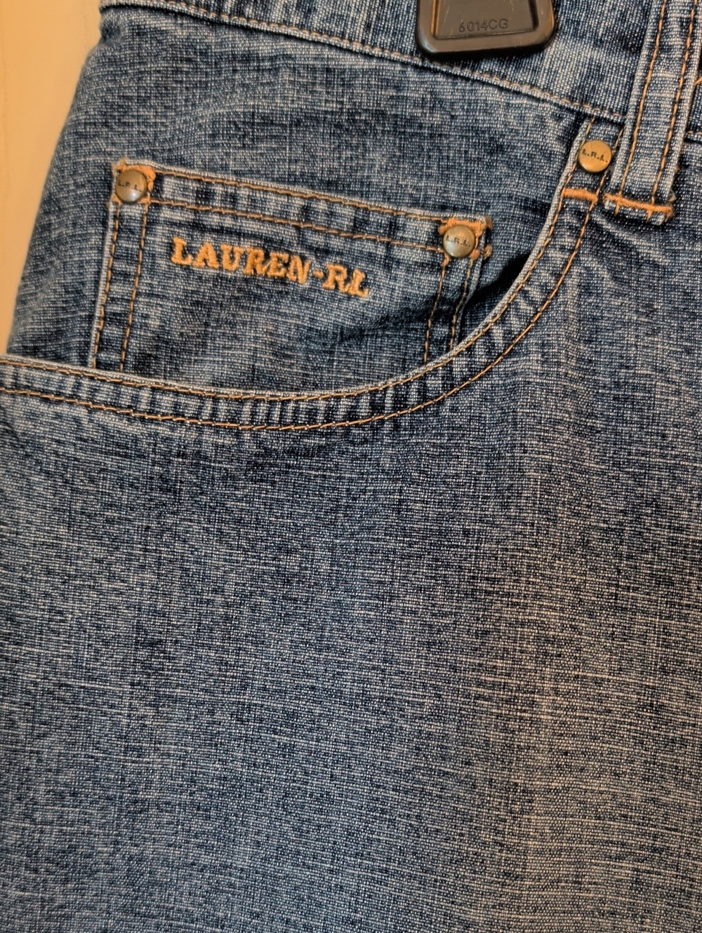 Ralph Lauren Women’s Straight Leg Jeans Blue Denim | Size 18 | Classic Mid Rise - Picture 3 of 11
